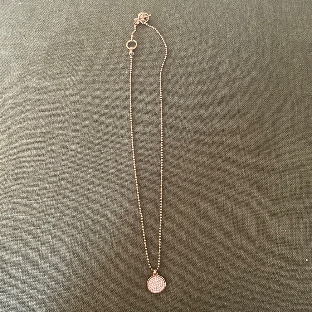 Michael Kors Rose Gold Pendant Necklace
